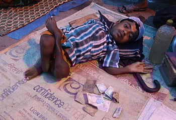 03. কোনো কাজ করতে পারেন না তিনি। তাই ভিক্ষাই এখন তাঁর একমাত্র অবলম্বন। ছবি: মনিরুল আলম