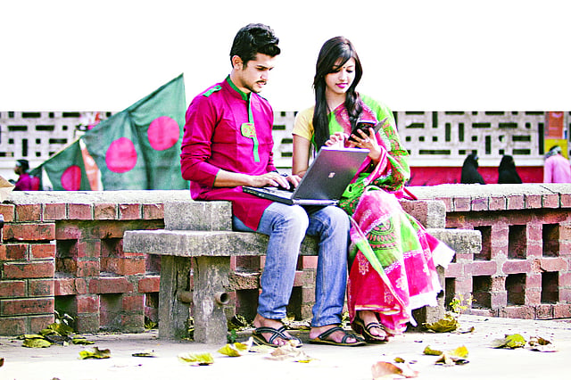 স্বপ্ন নিয়ের আয়োজনে মডেল হয়েছেন সাকিব ও ফারিয়া। ছবি: সৈকত ভদ্র