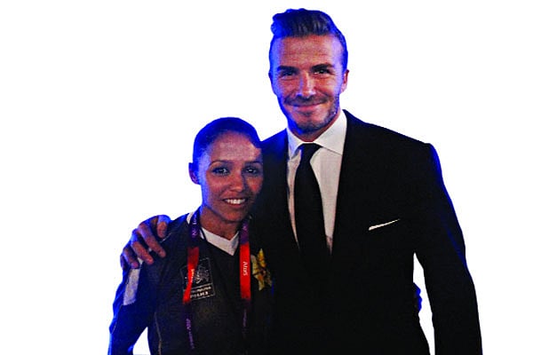 ফুটবল তারকা ডেভিড বেকহামের সঙ্গে