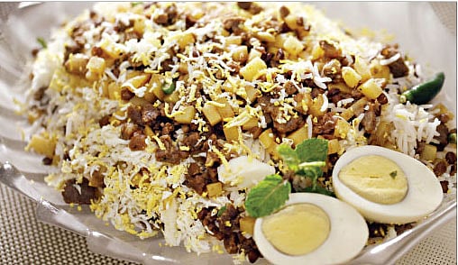 কিমা–ডালের বিরিয়ানি