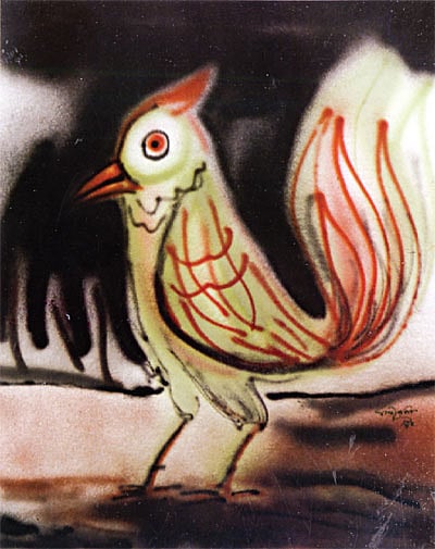 ‘পাখি’, শিল্পী: কাজী রাকিব