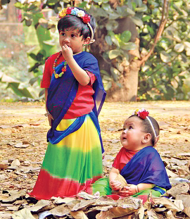 শিশুরাও এসেছিল বসন্ত বরণ করে নিতে