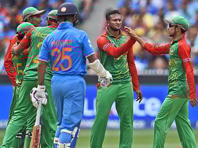 বাংলাদেশ-ভারত খেলার দৃশ্য