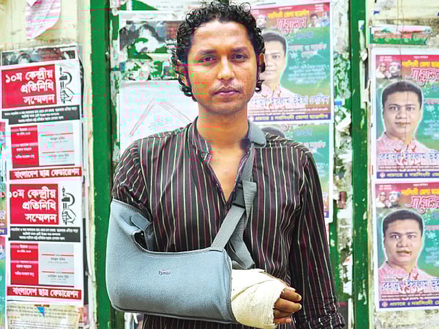 লিটন নন্দী। নির্যাতনকারীদের রুখে দাঁড়িয়েছিলেন যে তরুণ l ছবি: প্রথম আলো