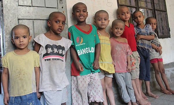 এই শিশুরা পরিবার থেকে কোনো না কোনোভাবে হারিয়ে গিয়েছিল। ছবি: সাবিনা ইয়াসমিন