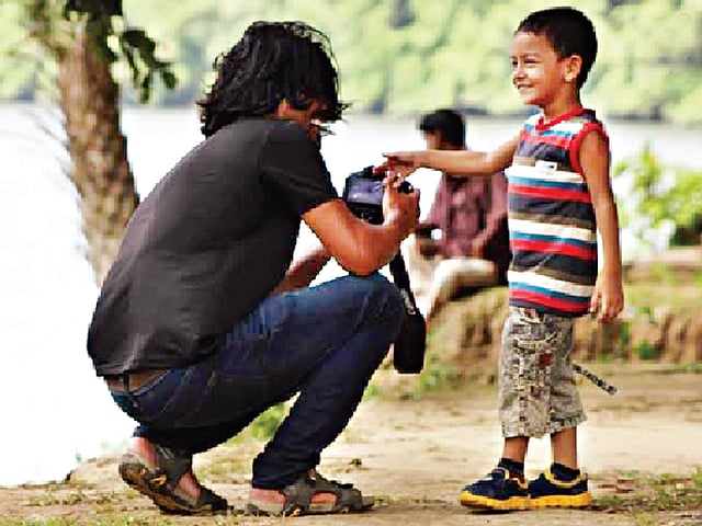 বাবার সঙ্গে ক্যাসপার