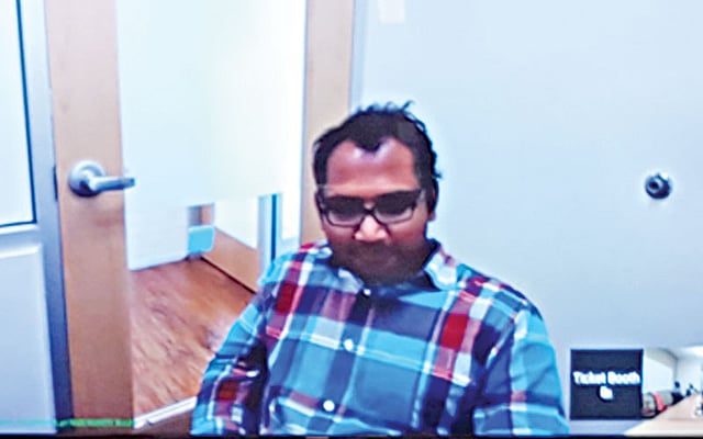 একপর্যায়ে ভিডিও কনফারেন্সে যোগ দেন আবদুল্লাহ আল-নাঈম