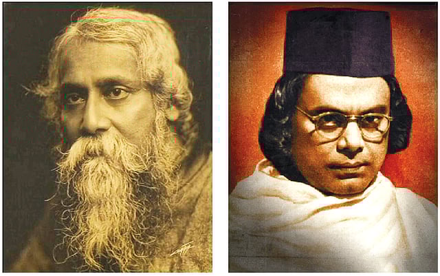 রবীন্দ্রনাথ ঠাকুর,কাজী নজরুল ইসলাম