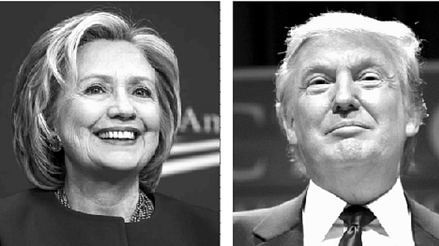 হিলারি ক্লিনটন ও ডোনাল্ড ট্রাম্প