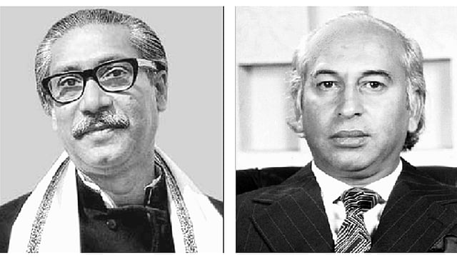 বঙ্গবন্ধু শেখ মুজিবুর রহমান ও জুলফিকার আলী ভুট্টো