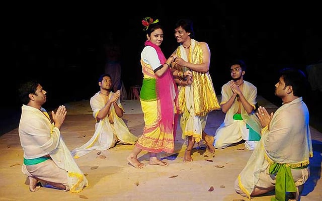 ‘ফেরিওয়ালা’ নাটকের একটি দৃশ্য