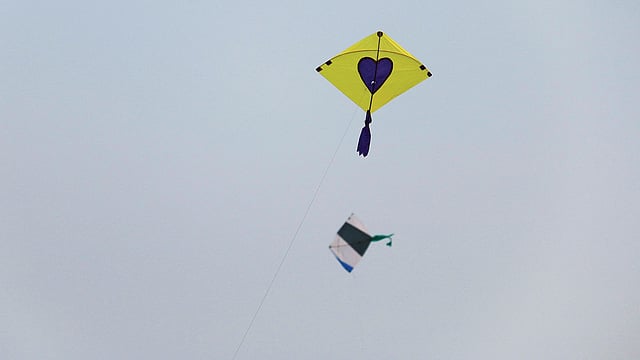 আকাশে ঘুড়ির ওড়াউড়ি