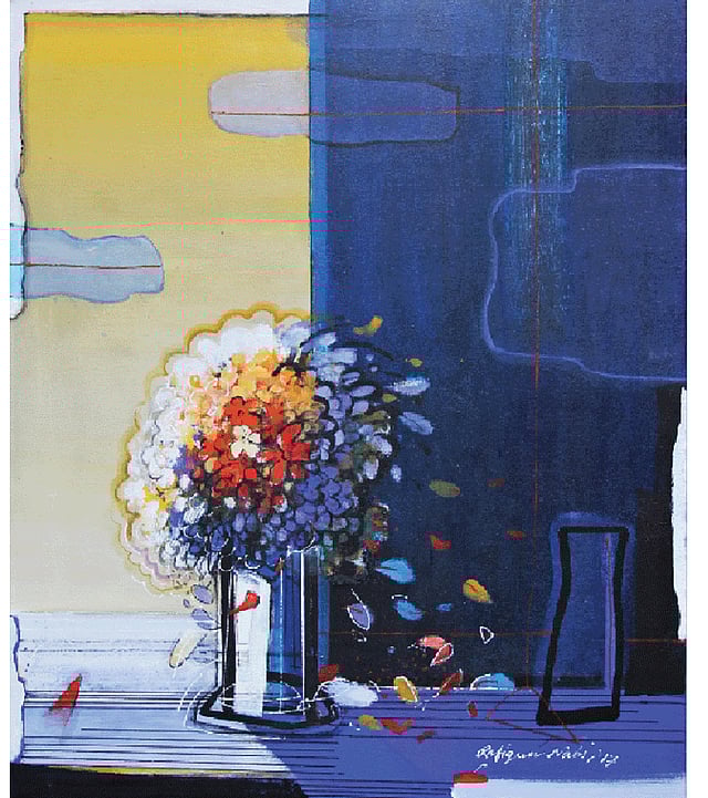 ‘অবিন্তাকে শ্রদ্ধার্ঘ্য’, শিল্পী: রফিকুন নবী