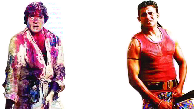 অগ্নিপথ ছবিতে অমিতাভ ও মিঠুন