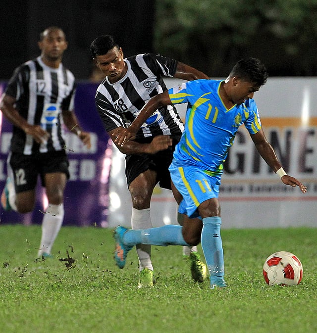 আবাহনীর জয়ের নায়ক রুবেল। ছবি: প্রথম আলো