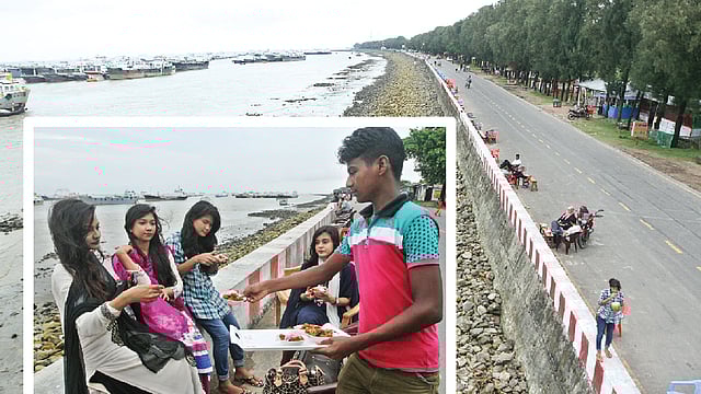 বিকেল বেলা জমে ওঠে আড্ডা আর খাওয়া–দাওয়া