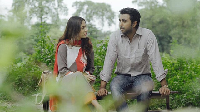 ‘বড় ছেলে’ নাটকে অপূর্ব ও মেহজাবীন।