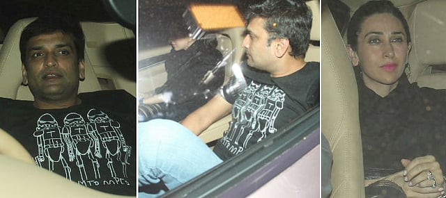 পাপারাজ্জিদের ক্যামেরায় কারিশমা কাপুর ও সন্দীপ তোশনিওয়াল