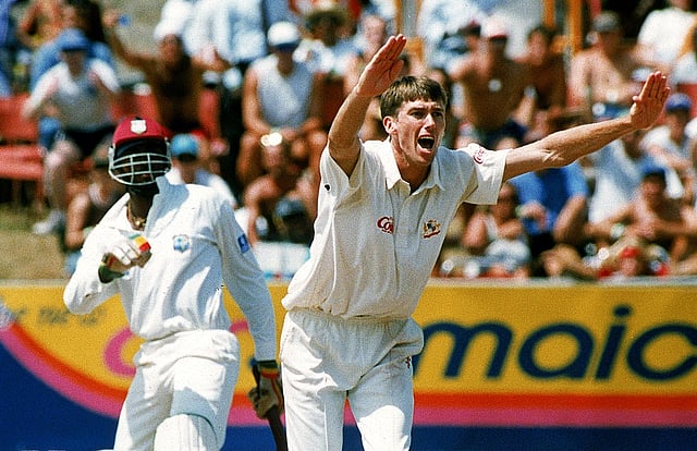 ম্যাকগ্রার ক্যারিয়ারের প্রথম হ্যাটট্রিক ওয়াকাতেই। ছবি: ক্রিকেট অস্ট্রেলিয়ায়