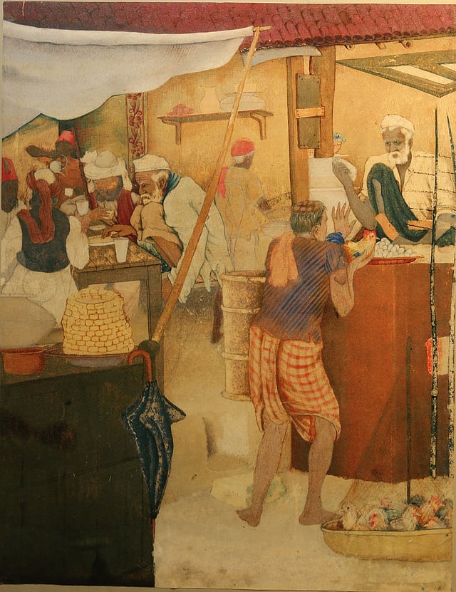 ভূপতিনাথ চক্রবর্তীর আঁকা চিত্রকর্ম l ছবি: প্রথম আলো