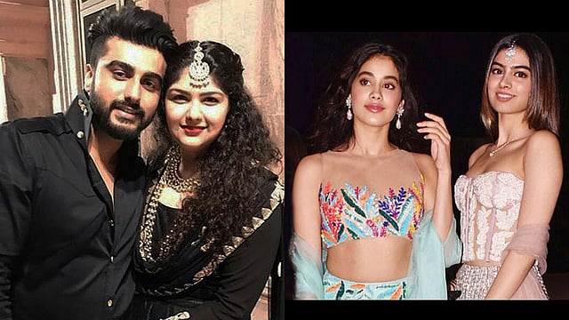 অর্জুন কাপুর-অংশুলা কাপুর ও জাহ্নবী কাপুর-খুশি কাপুর