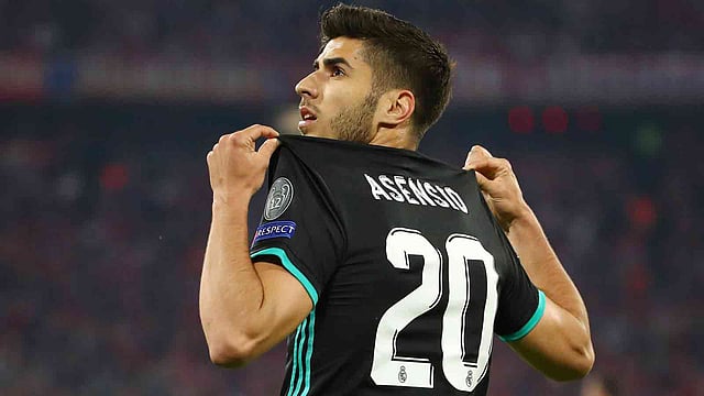 রিয়ালের হয়ে গুরুত্বপূর্ণ সময়ে গোল করে নজরে এসেছেন এসেনসিও। ছবি: রয়টার্স