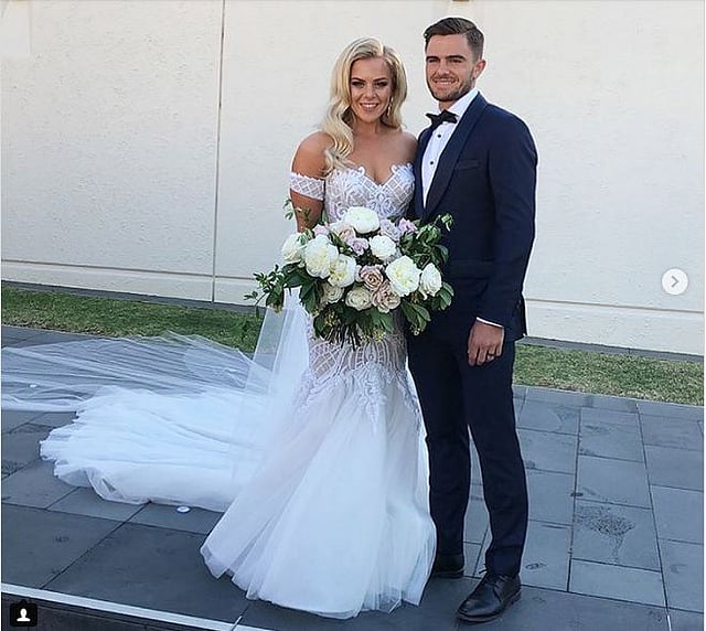 কিছুদিন আগেই বিয়ের পিঁড়িতে বসেন রিসডন। নবপরিণীতার সঙ্গে। ছবি: ইনস্টাগ্রাম