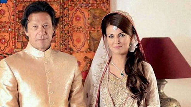 ইমরান খান ও রেহাম খান। ছবি: পিটিআই