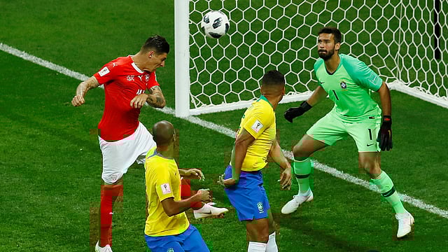 সুইজারল্যান্ডকে সমতায় ফেরালেন জুবের। ছবি: রয়টার্স