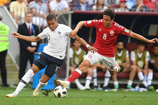 ফ্রান্সের সেরা অস্ত্র কিলিয়ান এমবাপ্পে। ছবি: এএফপি