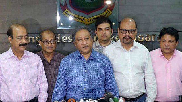 বাংলাদেশ ক্রিকেট বোর্ড সভাপতি নাজমুল হাসান। ফাইল ছবি