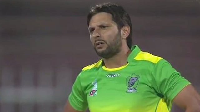 শহীদ আফ্রিদি। কাল আফগান প্রিমিয়ার লিগে। ছবি: টুইটার