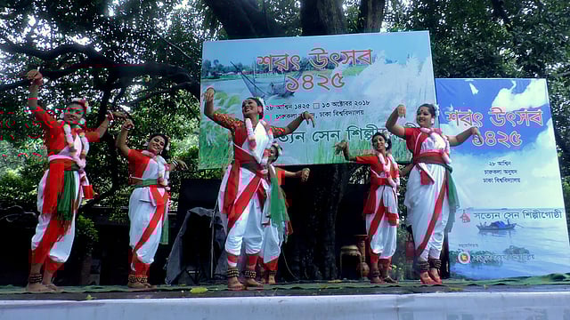 শরতের নৈসর্গিক রূপবন্দনাই ছিল নৃত্যে