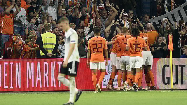 হল্যান্ডের বিপক্ষে সবচেয়ে বাজে হার জার্মানির। ছবি: এএফপি