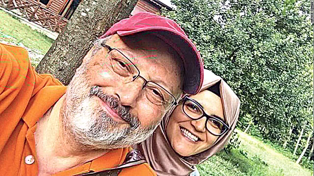 জামাল খাসোগি ও হেদিসে সেনগিজ। ফাইল ছবি