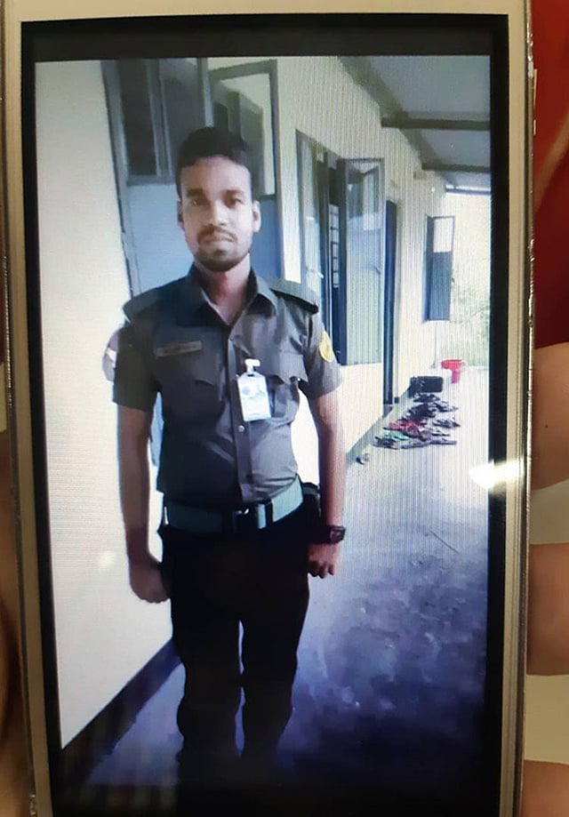 আটক অ্যাভিয়েশন সিকিউরিটির সদস্য মো. শরীফুল ইসলাম। ছবি: সংগৃহীত