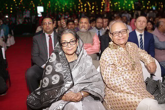 নাট্যজগতের দুই ব্যক্তিত্ব—হাসান ইমাম ও দিলারা জামান। ছবি: কবির হোসেন