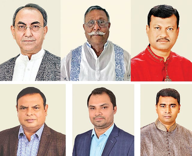 মির্জা আব্বাস, রুহুল আলম চৌধুরী, সাইফুল আলম, আহসানুল্লাহ হাসান, আমিনুল হক ও জাহাঙ্গীর হোসেন