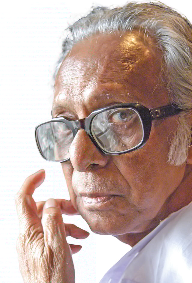 মৃণাল সেন। ছবি: নাসির আলী মামুন, ফটোজিয়াম