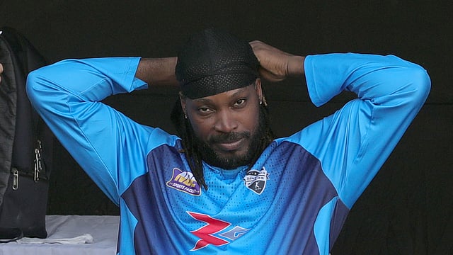 আজ অনুশীলনে গেইল। ছবি: প্রথম আলো