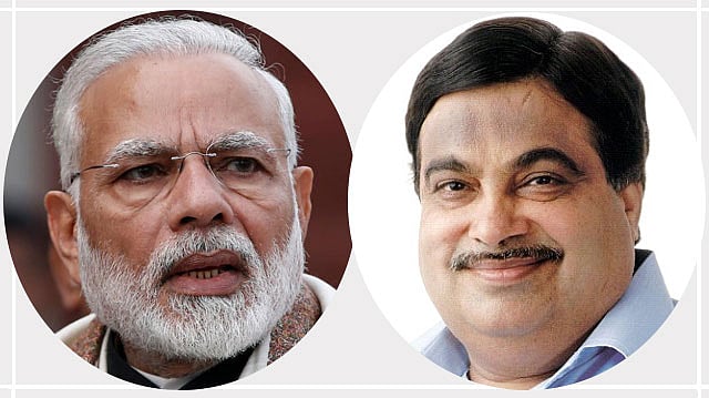 নরেন্দ্র মোদি ও নিতীন গড়কড়ি