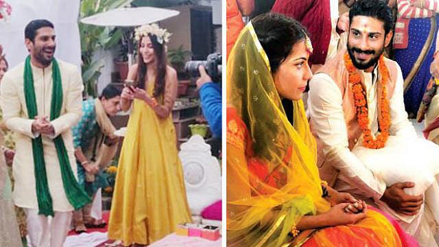 গায়েহলুদ ও মেহেদি অনুষ্ঠানে প্রতীক বাব্বর ও সানিয়া সাগর