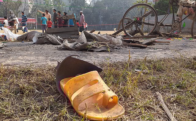 এ ঘটনায় আহত হয়েছেন কয়েকজন। ছবি: আশরাফুল আলম