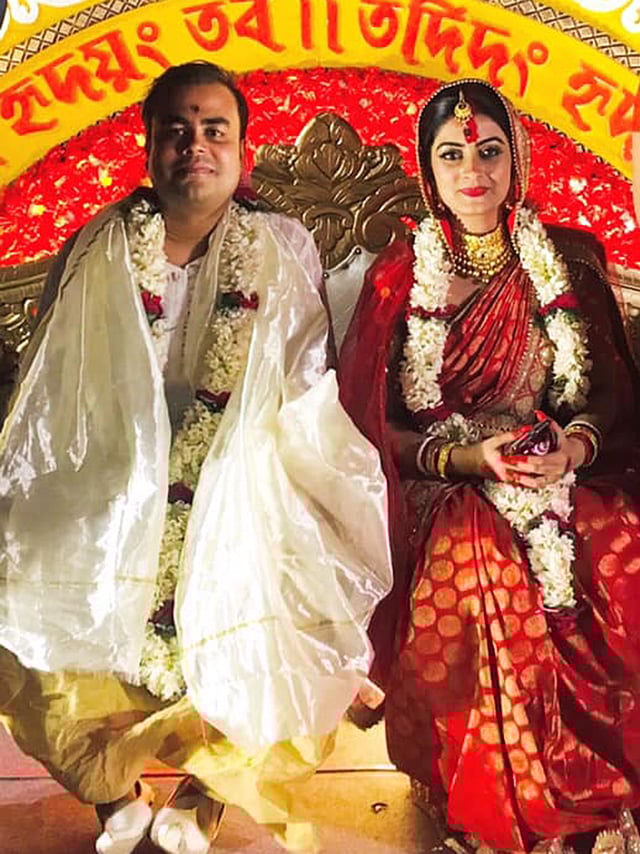 বিয়ের পর সৌমিত্র পাল ও অঙ্কিতা মজুমদার