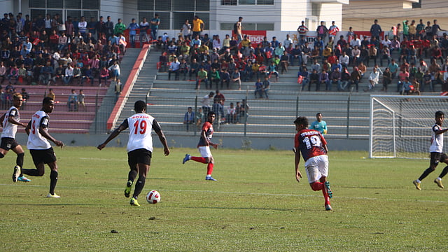 নিজেদের মাঠে জয়রথ চলছে বসুন্ধরার। ছবি: প্রথম আলো