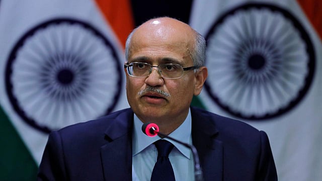 ভারতের পররাষ্ট্রসচিব বিজয় কেশব গোখলে। ২৬ ফেব্রুয়ারি, নয়াদিল্লি, ভারত। ছবি: রয়টার্স