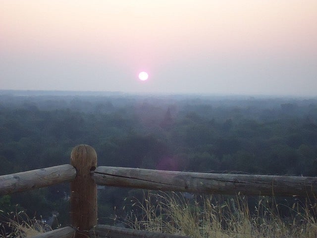 ক্যামেলস ব্যাক পার্ক থেকে সূর্যাস্ত
