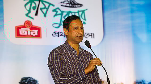 বক্তব্য দেন সিটি গ্রুপের বিক্রয় ও বিপণন বিভাগের নির্বাহী পরিচালক জাফর উদ্দীন সিদ্দিকী । ছবি: দীপু মালাকার