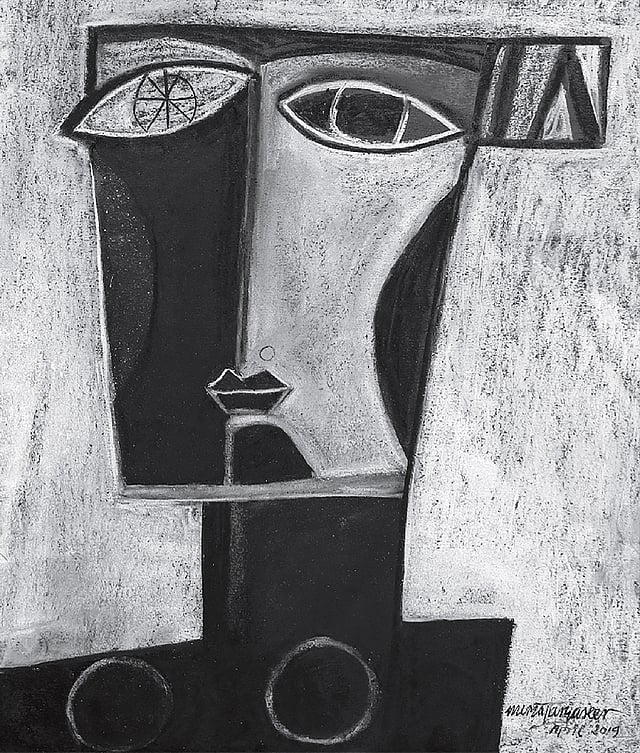 ‘রেনেসাঁস’, শিল্পী: মুর্তজা বশীর। প্রদর্শনীটি চলছে উত্তরার গ্যালারি কায়ায়