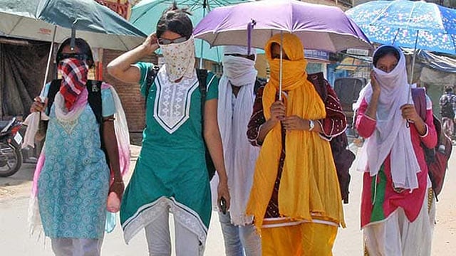 ভারতের কয়েকটি রাজ্য তীব্র দাবদাহ চলছে। গরমে হাঁসফাঁস করছে মানুষ। ছবি: সংগৃহীত